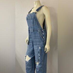 Arizona Jean Co, Denim Overalls, Women Size XL